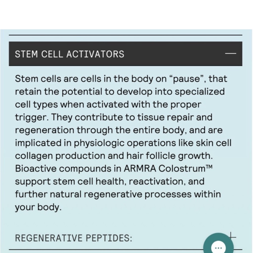 Pure and potent ARMRA Colostrum™ concentrate. Strengthen your skin, lung, & gut - Picture 14 of 15